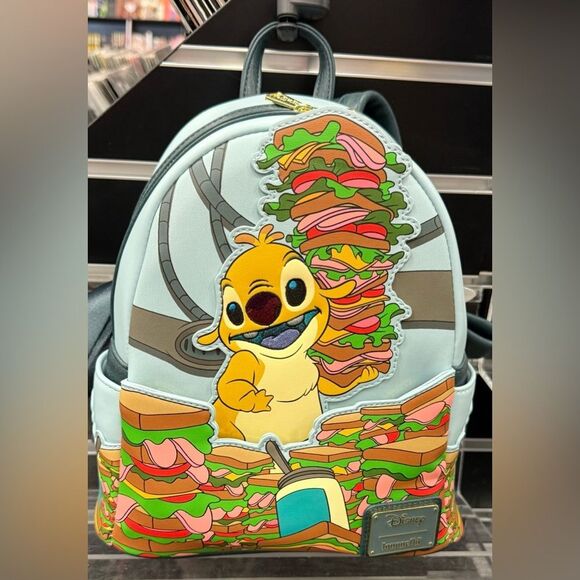 Lilo & Sitch Reuben Sandwhich Mini Backpack NWT exclusive unreleased - Picture 1 of 4